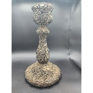 Rare caged glass candlestick